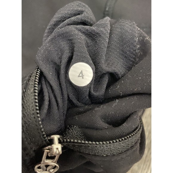 Lululemon Run Ice Queen Flare Pants Black White Stripe Size 4 - Picture 9 of 12